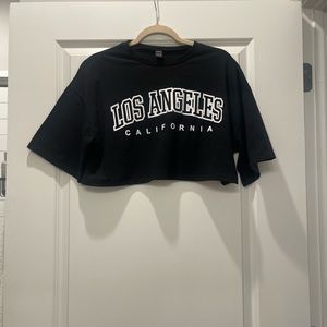 SHEIN | Crop Los Angeles T-Shirt